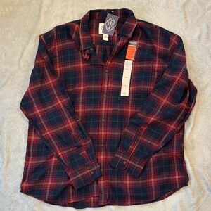 Plaid Button-Up Shirt